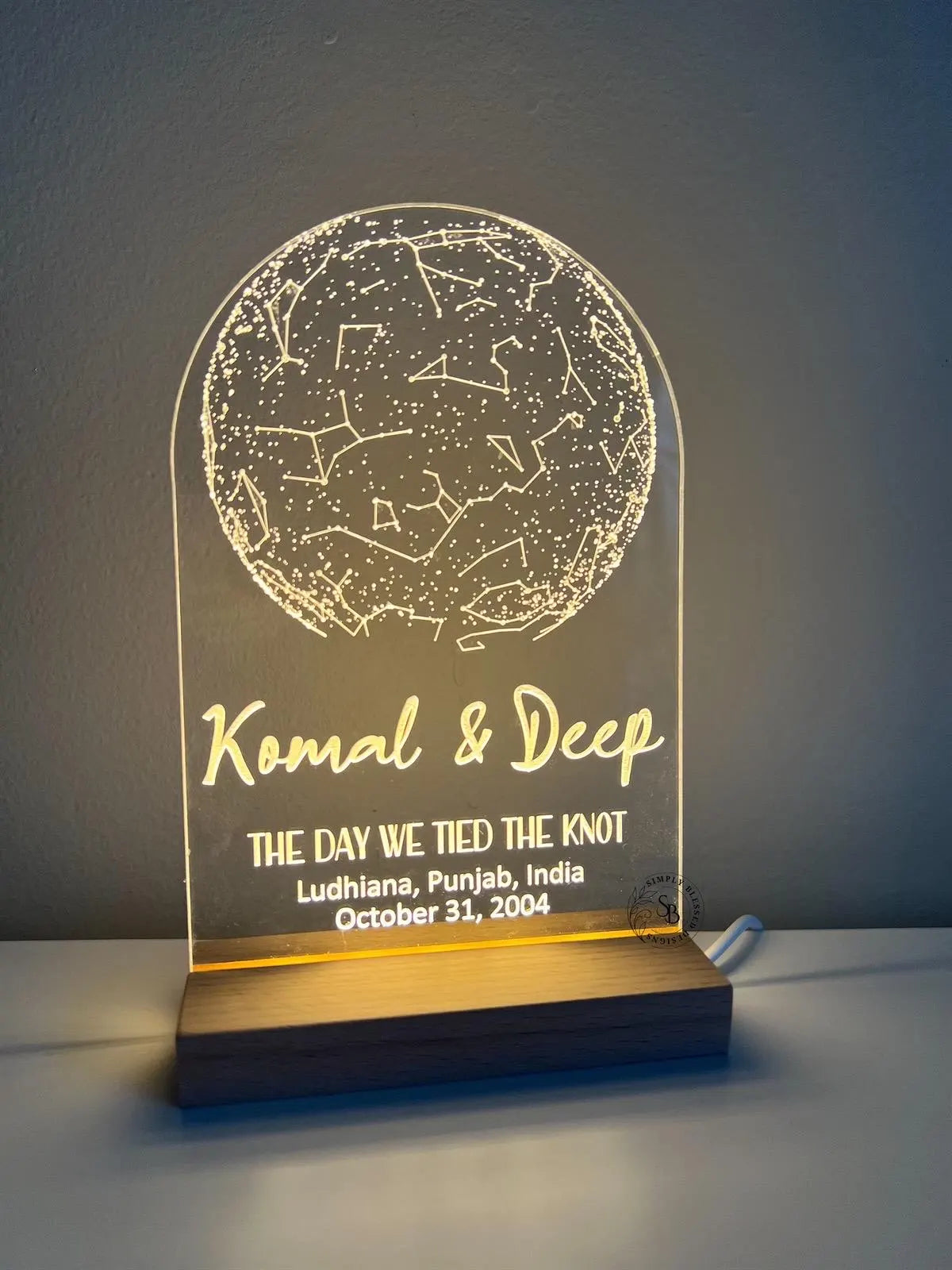 Star Map LED Lamp