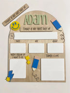 Lightning & Smiles First Day and Last Day of School Sign