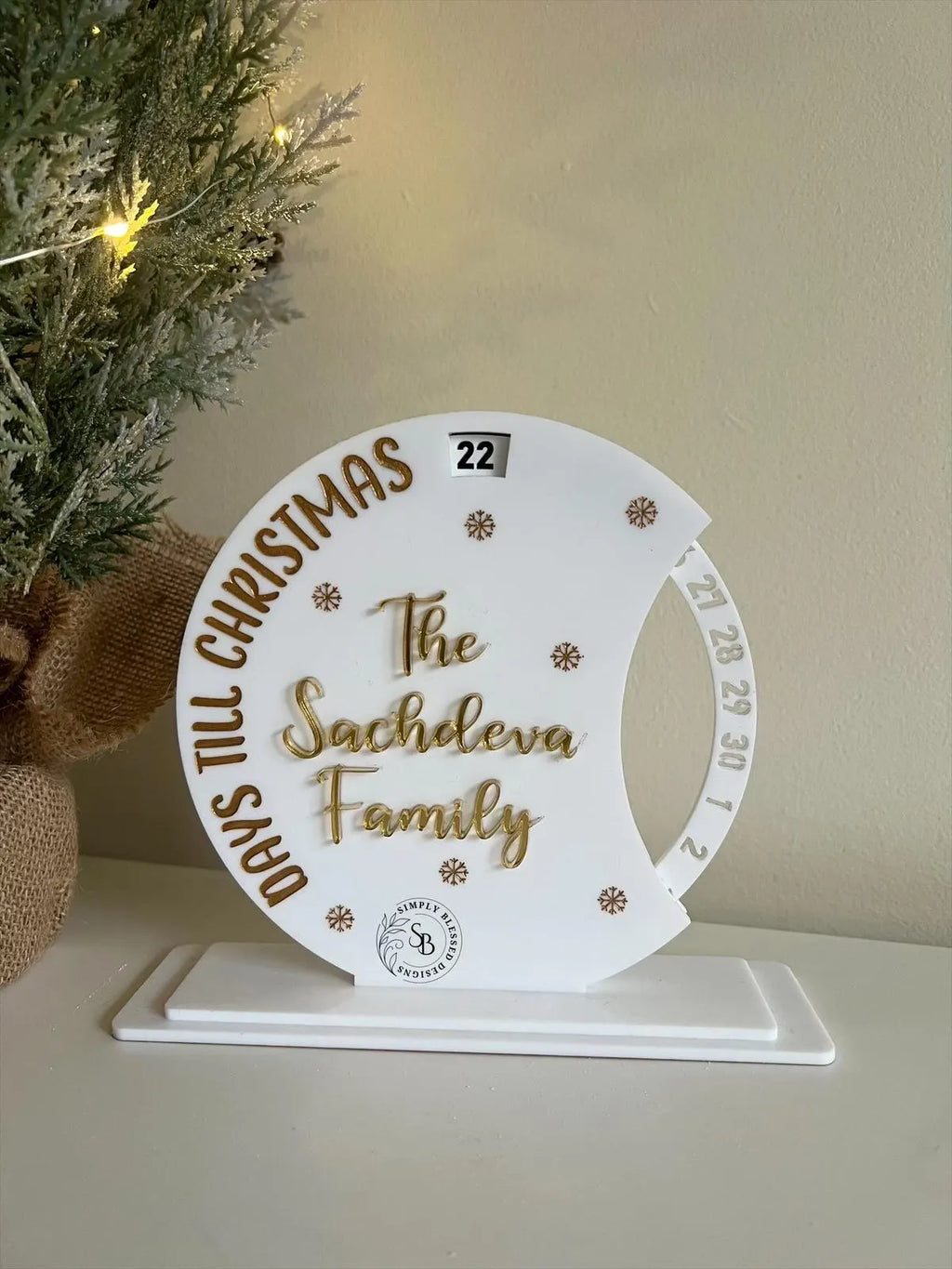 Christmas Countdown Wheel