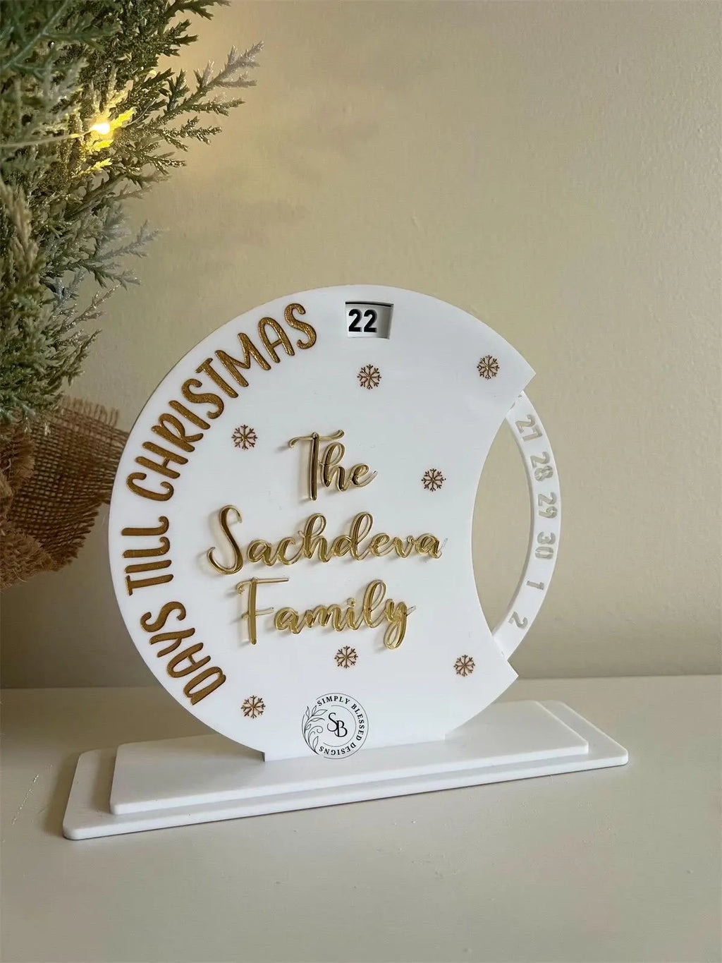 Christmas Countdown Wheel