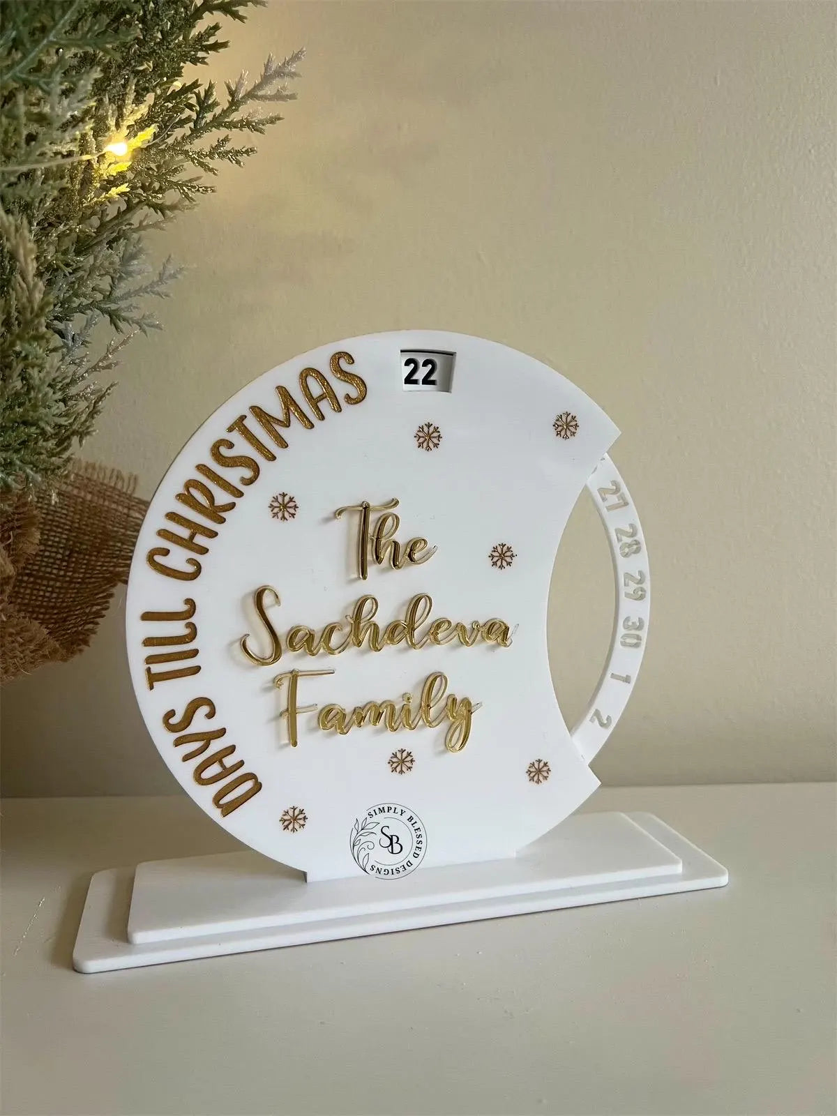 Christmas Countdown Wheel