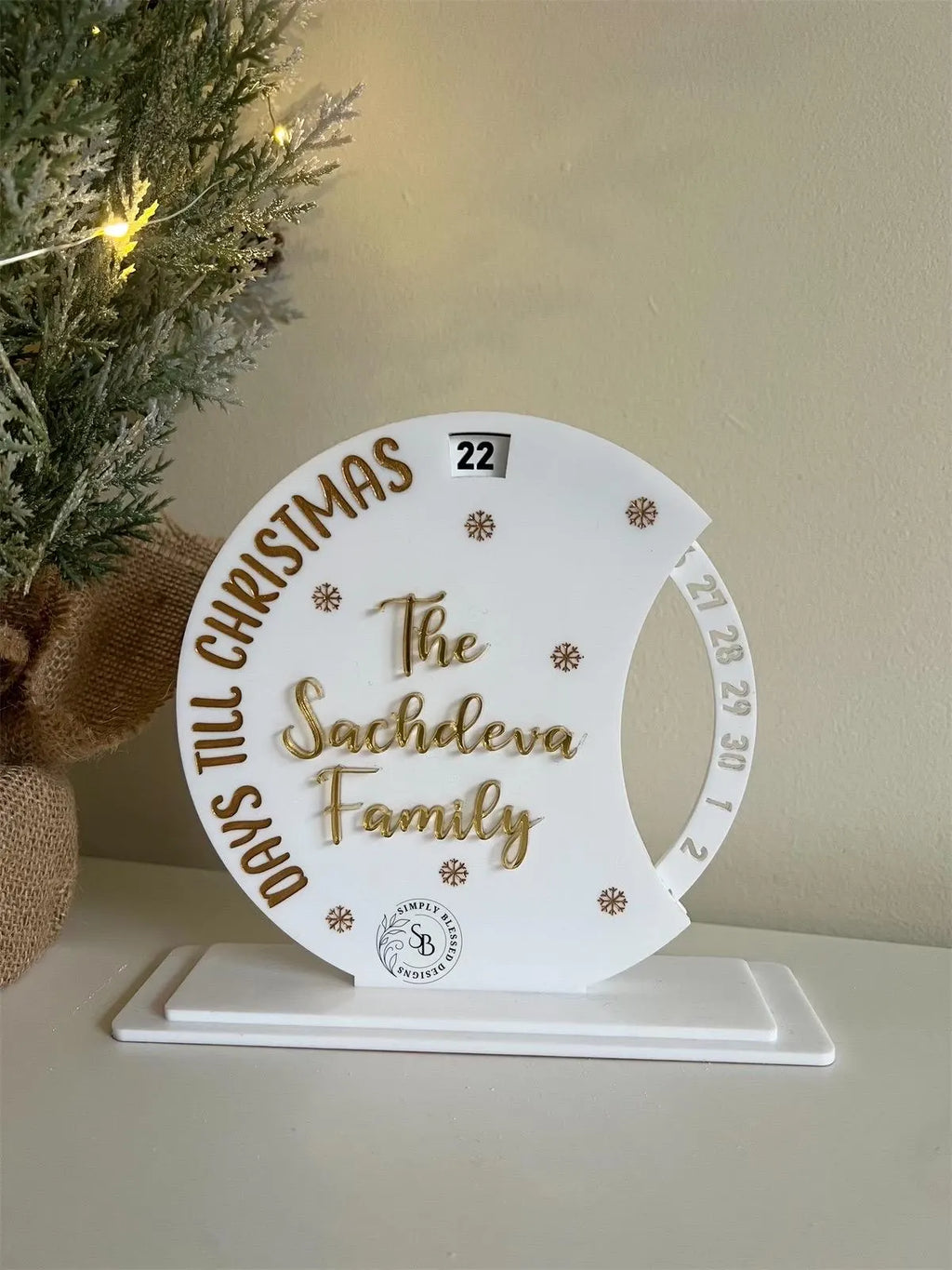 Christmas Countdown Wheel